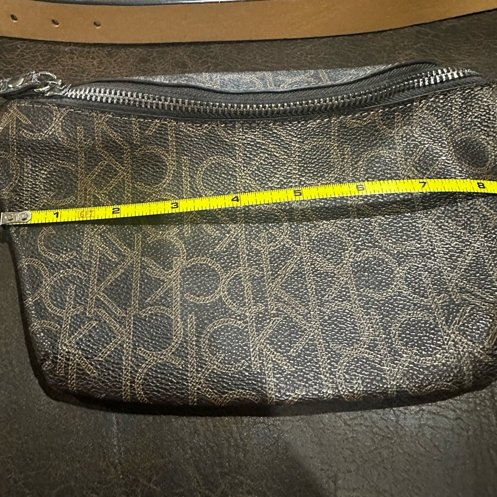 Calvin Klein Black and Brown Monogram Bag
